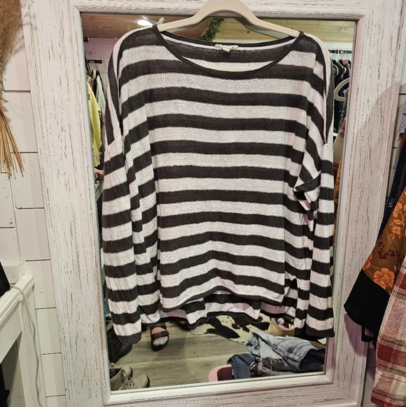 Eileen Fisher Organic Linen Dolman Sleeve Boxy Cozy Prarie CabinCore Top - Picture 2 of 16